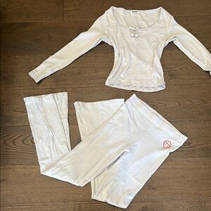 PINK Victoria's Secret light blue Pajama Set Intimates & Sleepwear
